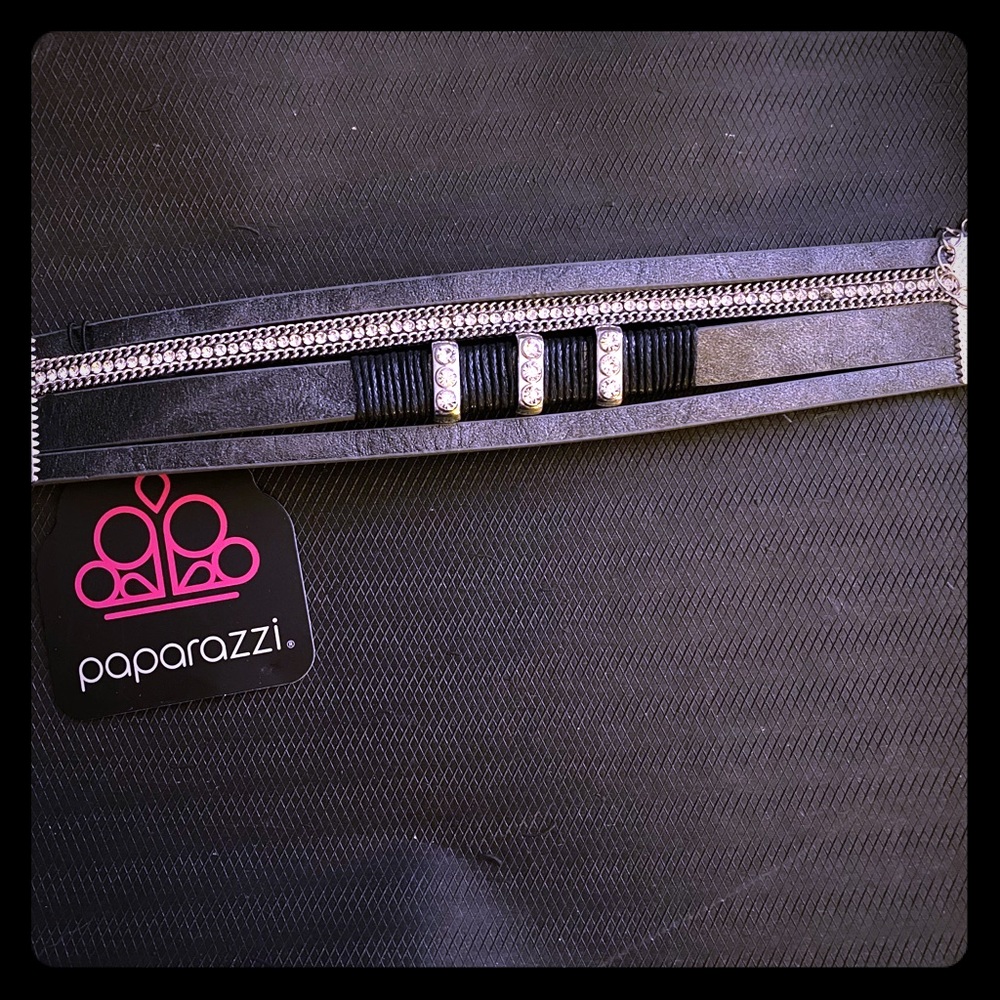 3 for 10$ Faux black leather bracelet